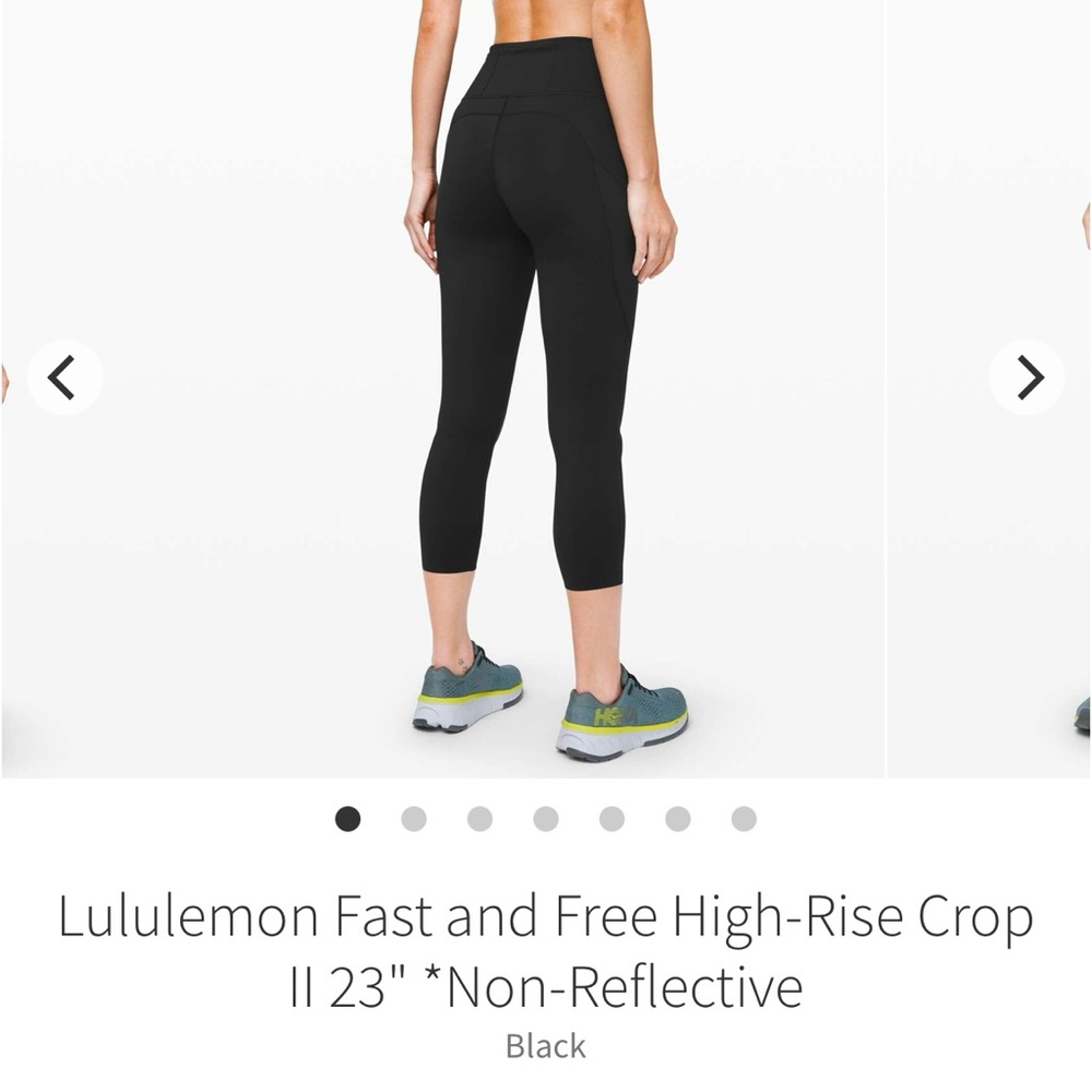 lululemon athletica Black High-Rise Crop Leggings